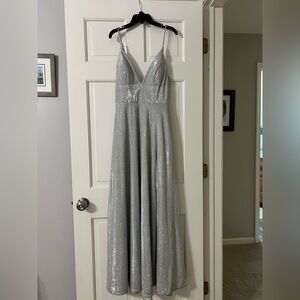Windsor Long Silver Dress